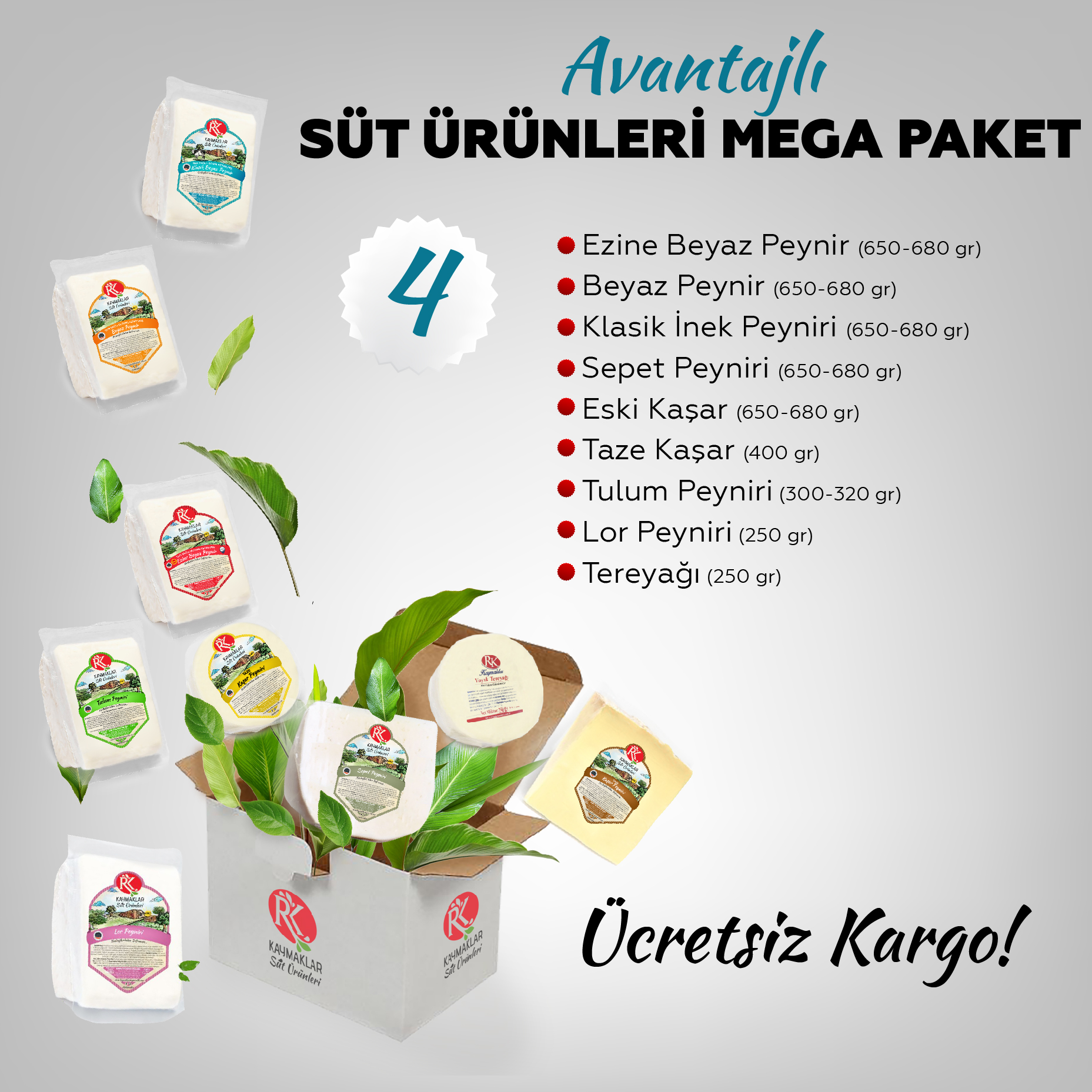 Avantajlı Süt Ürünleri Mega Paket