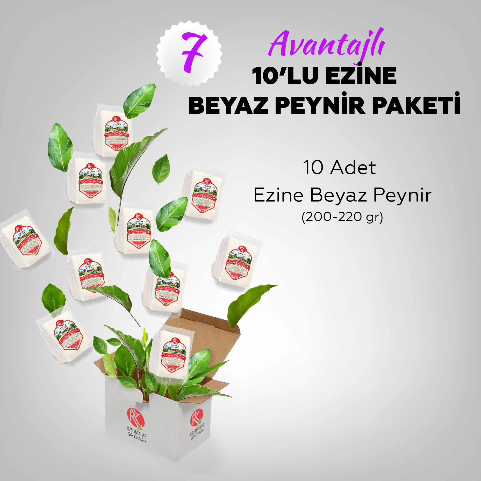 Avantajlı 10’lu Ezine Beyaz Peynir Paketi